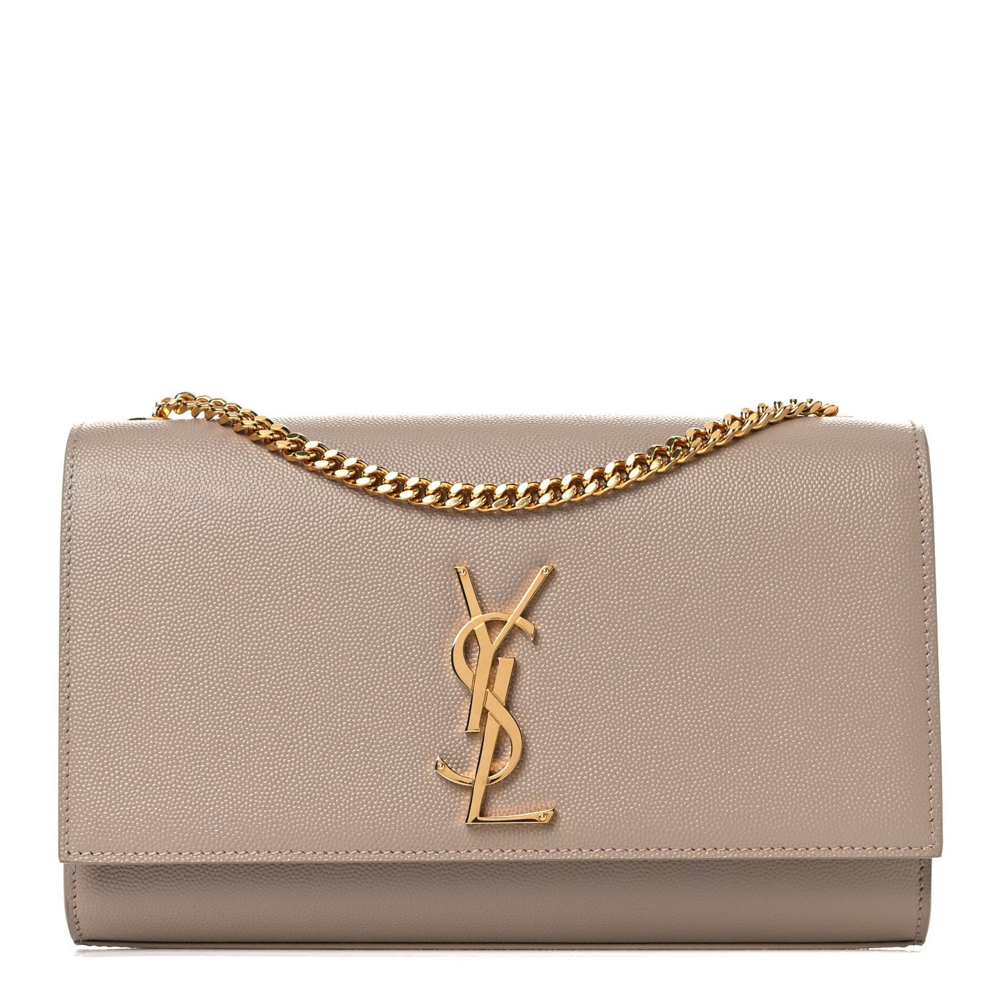 Grain De Poudre Medium Monogram Kate Satchel Dark Beige