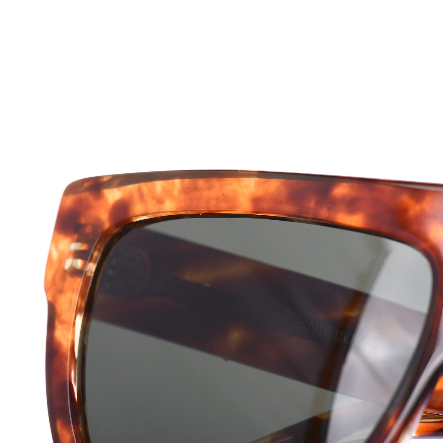 Celine Acetate Aviator Sunglasses CL 40001 Havana 8 of 8