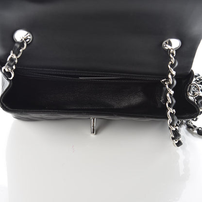 Chanel Lambskin Quilted Mini Rectangular Flap Black 5 of 10