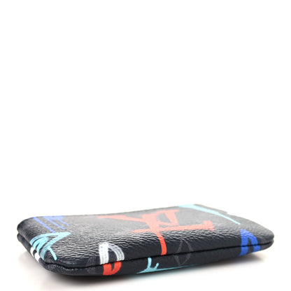 Louis Vuitton Monogram Eclipse LV Graffiti Key Pouch Multicolor 4 of 7