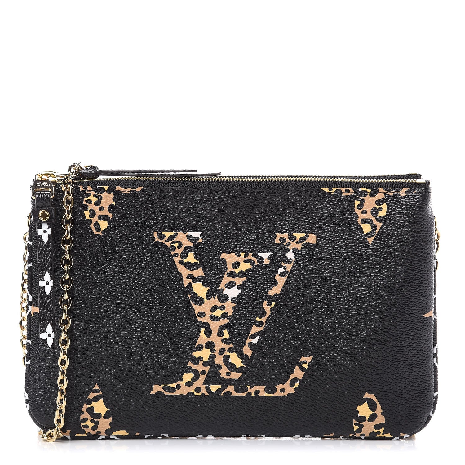 Louis Vuitton Monogram Giant Jungle Pochette Double Zip Black 1 of 10