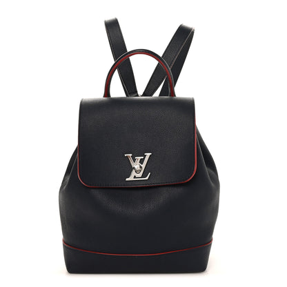 Louis Vuitton Soft Calfskin Lockme Backpack Marine Rouge 1 of 8