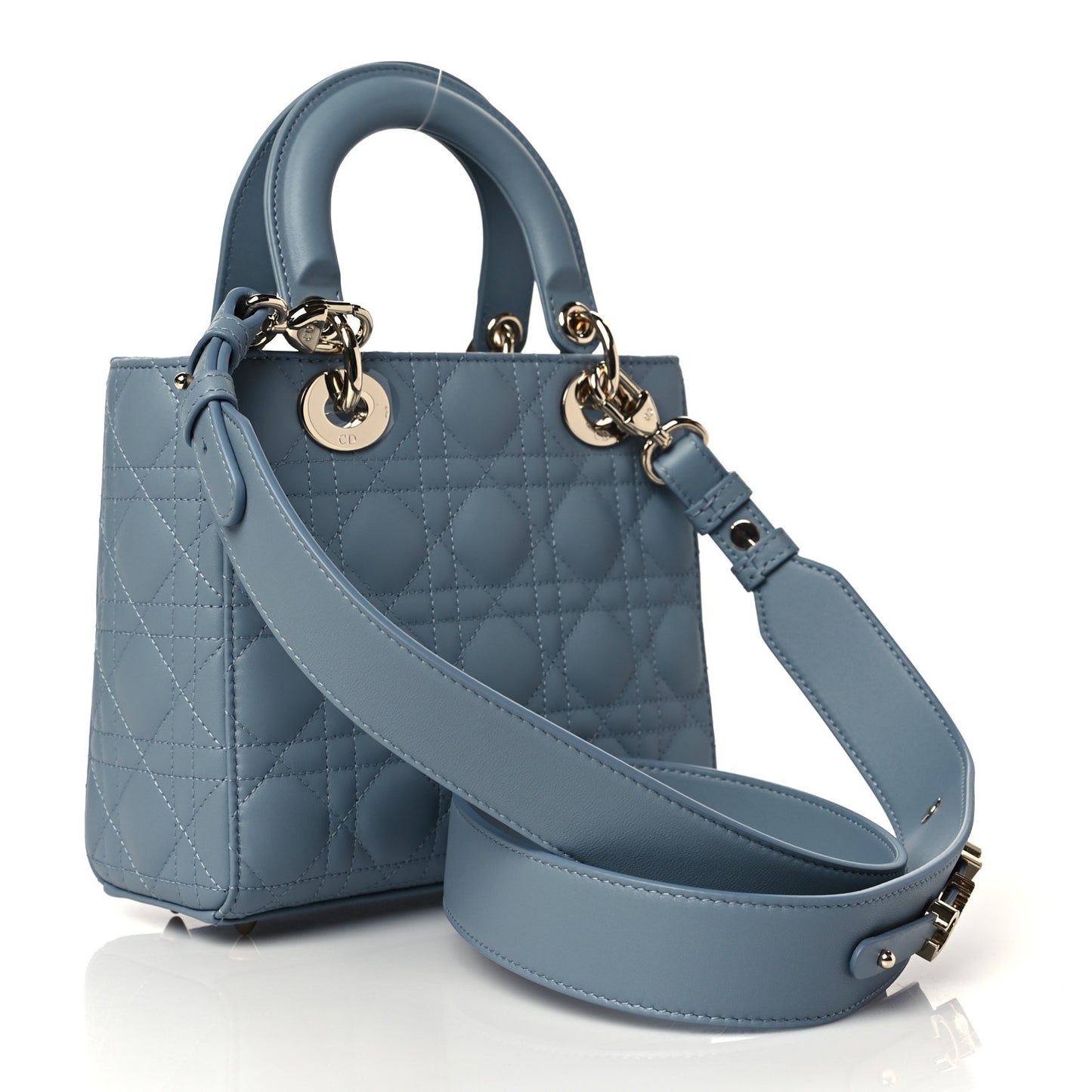 Lambskin Cannage Small My ABCDior Lady Dior Cloud Blue