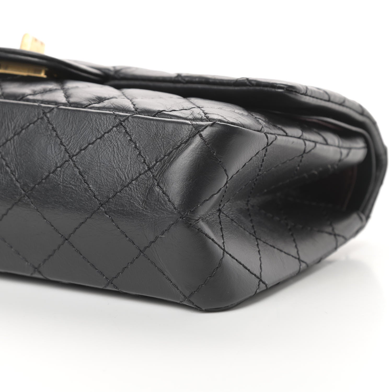 Chanel Aged Calfskin Quilted 2.55 Reissue 225 Flap Black 10 of 15
