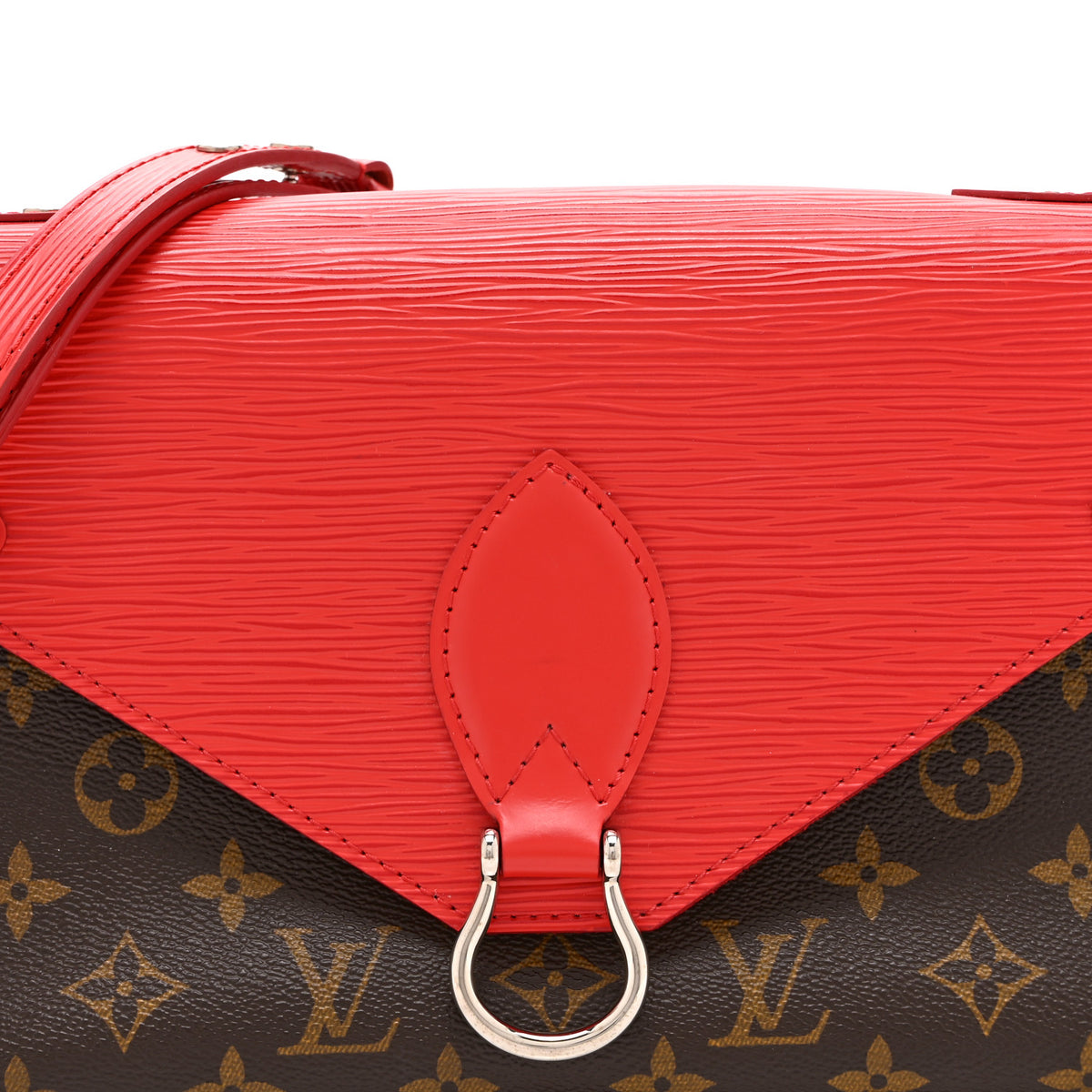 Louis Vuitton Monogram Epi Saint Michel Coquelicot 9 of 11