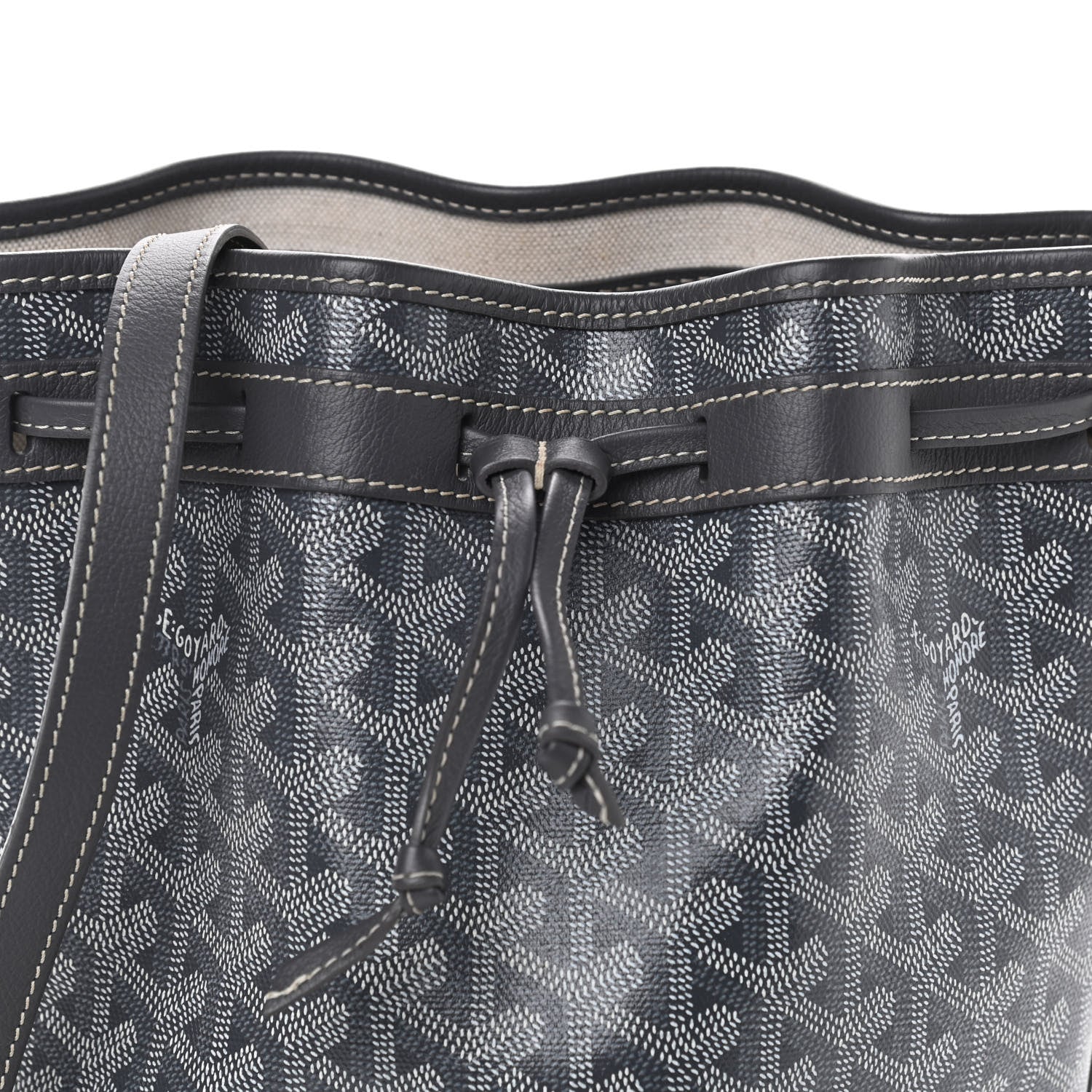 Goyard Goyardine Petit Flot Bucket Bag PM Grey 9 of 9