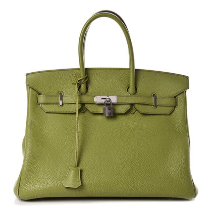 Hermes Togo Birkin 35 Vert Anis 1 of 53