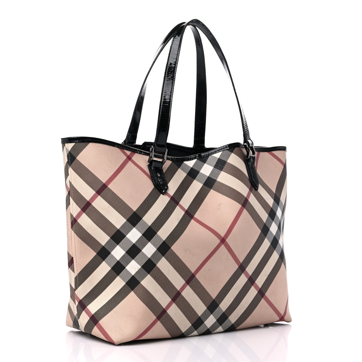 Burberry Supernova Check Large Nickie Tote Black 4 of 16