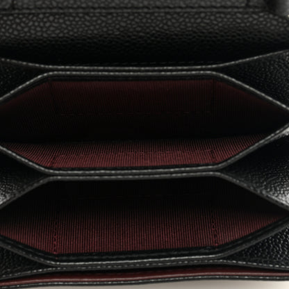 Chanel Caviar Quilted Flap Card Holder On Chain Black 5 of 9
