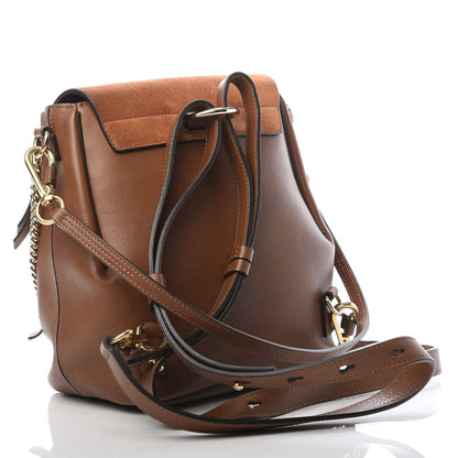 Chloe Suede Calfskin Small Faye Backpack Tan 2 of 10