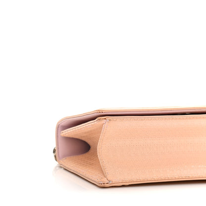 Christian Dior Patent Micro-Cannage Small Diorama Flap Bag Rose 9 of 13