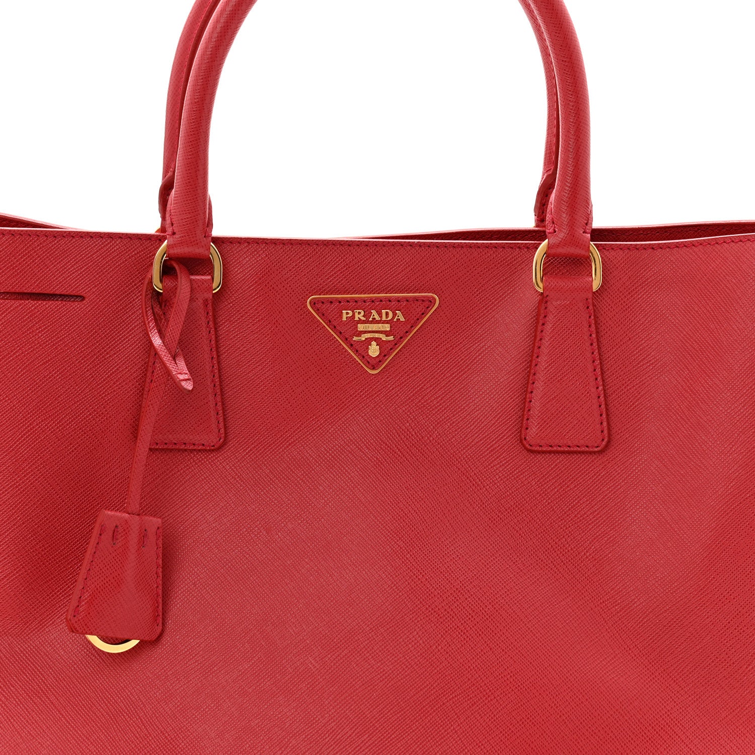 Prada Saffiano Lux Tote Large Fuoco 8 of 10
