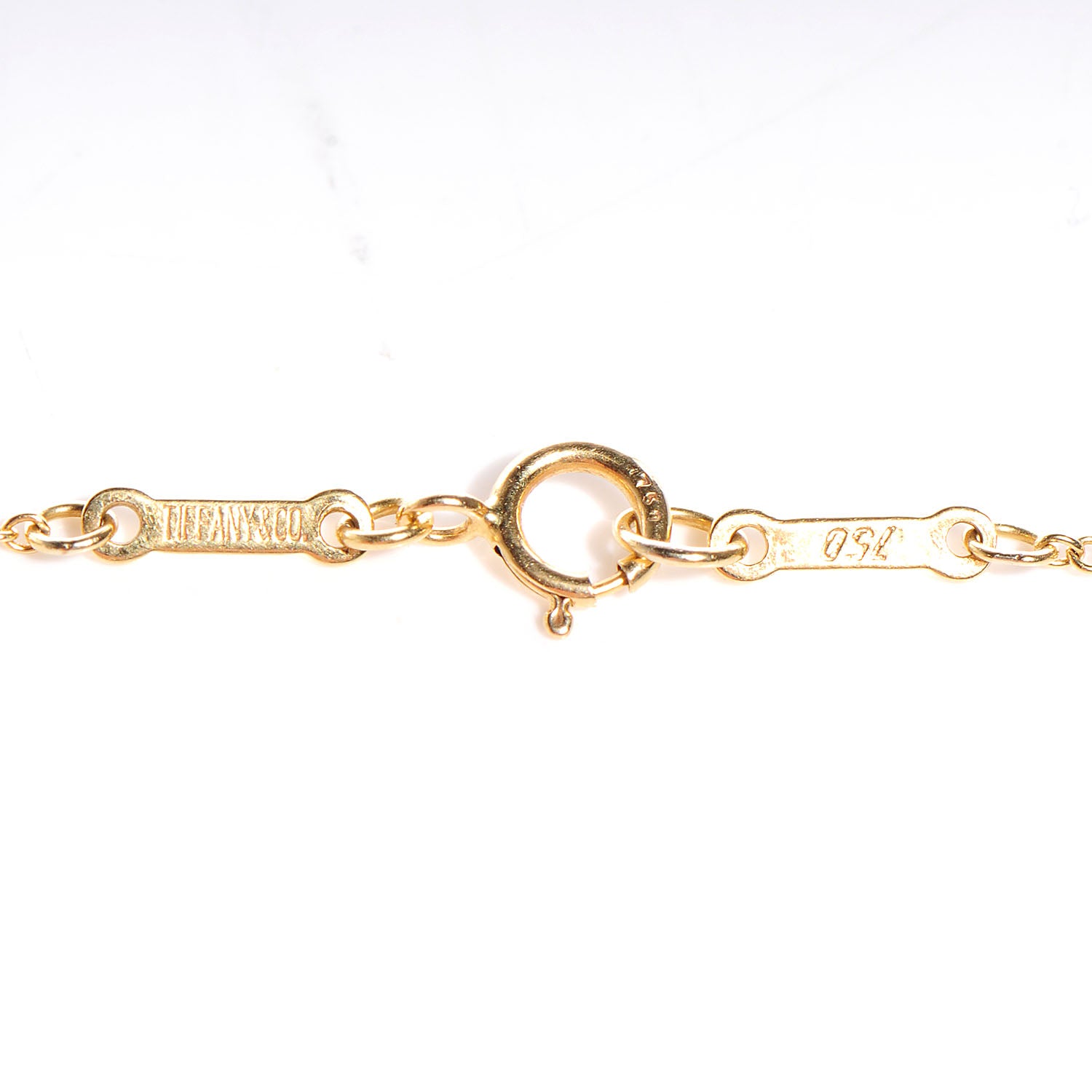 Tiffany 18K Yellow Gold Diamond Large Elsa Peretti Open Heart Pendant Necklace 5 of 7