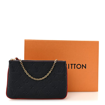 Louis Vuitton Empreinte Double Zip Pochette Marine Rouge 13 of 13