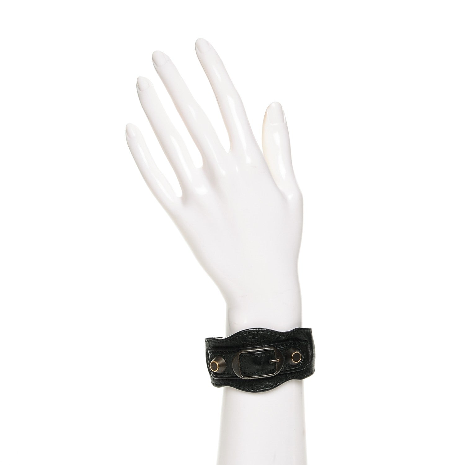 Balenciaga Agneau Arena Classic Hardware Bracelet S Black 2 of 5