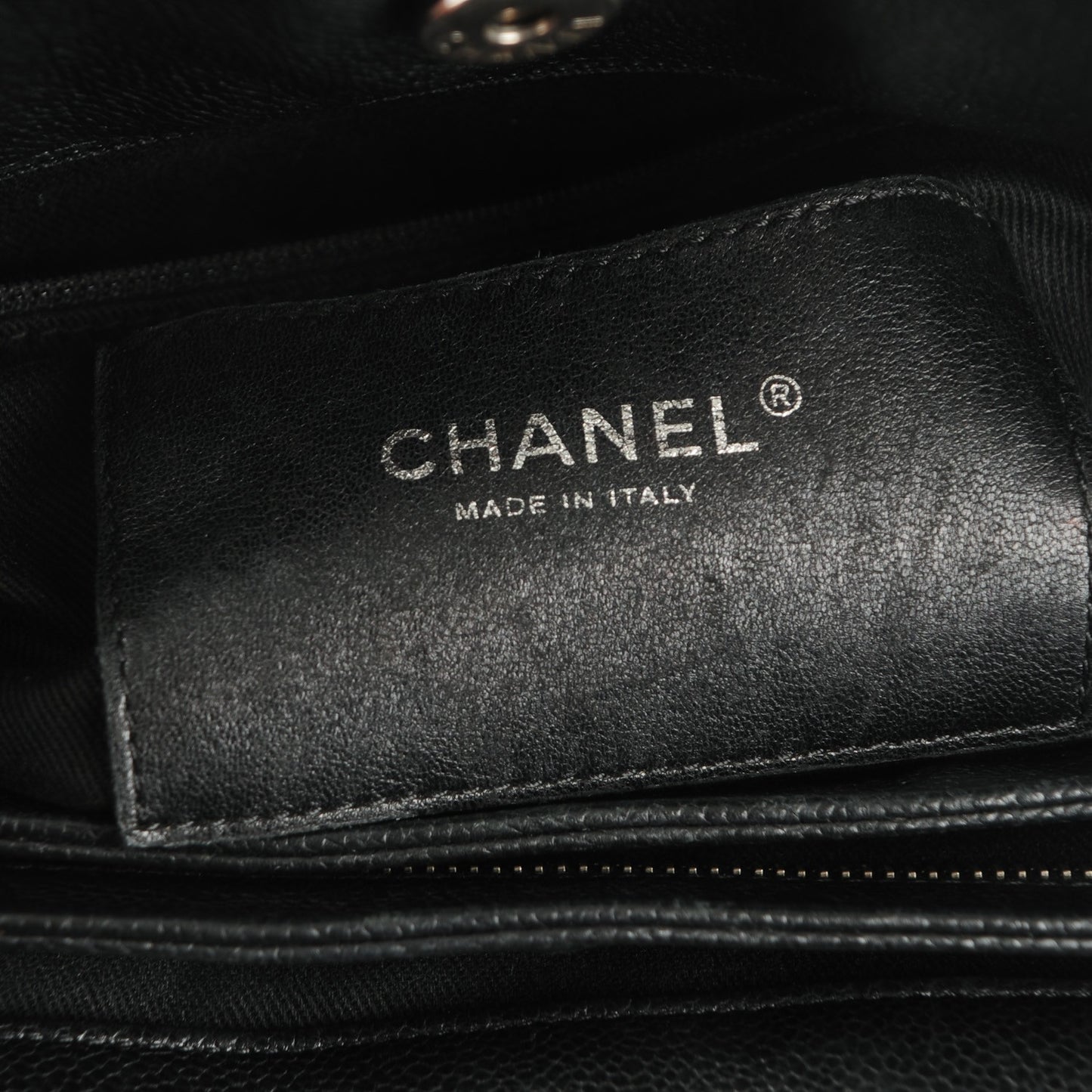 Caviar Quilted Large Just Mademoiselle Black