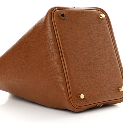 Hermes Barenia Faubourg Picotin Lock 18 PM Fauve 8 of 12