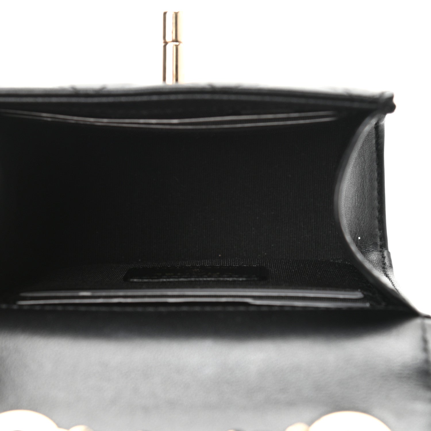 Chanel Lambskin Quilted Mini Trendy CC Chain Wallet Black 5 of 11