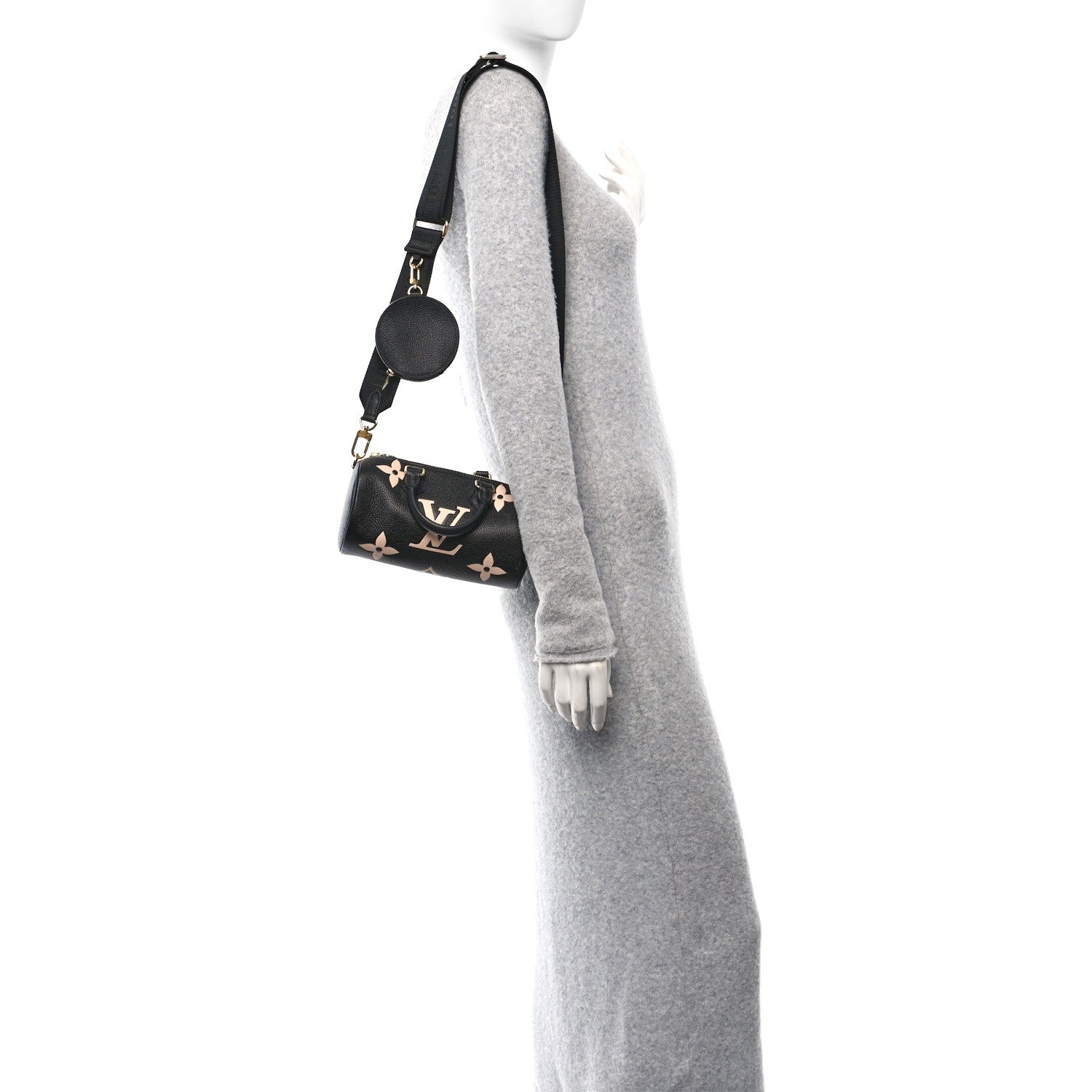 Louis Vuitton Empreinte Monogram Giant Papillon BB Black Beige 2 of 9