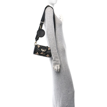 Louis Vuitton Empreinte Monogram Giant Papillon BB Black Beige 2 of 9