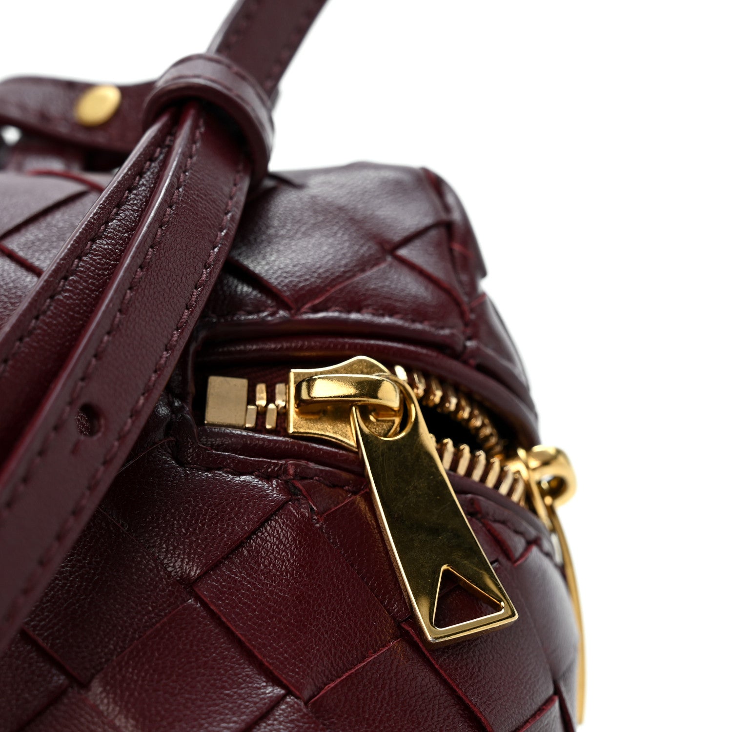 Bottega Veneta Nappa Intrecciato Bang Bang Vanity Case Barolo 11 of 13