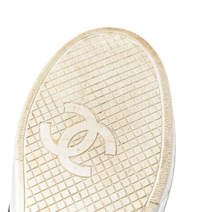 Chanel Calfskin CC Womens Sneakers 35 Black 12 of 16