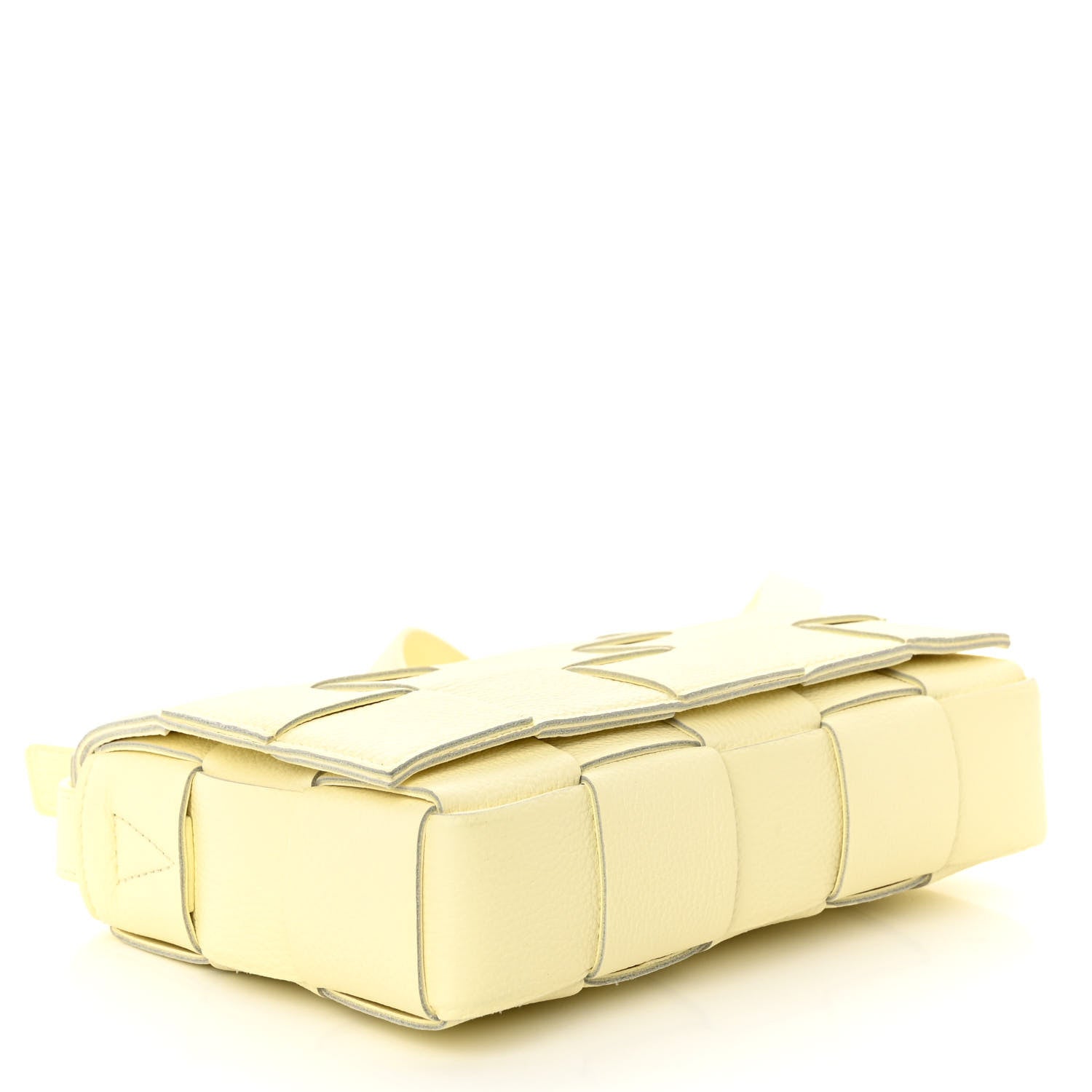 Bottega Veneta Grained Calfskin Maxi Intrecciato Cassette Crossbody Bag Ice Cream 4 of 10