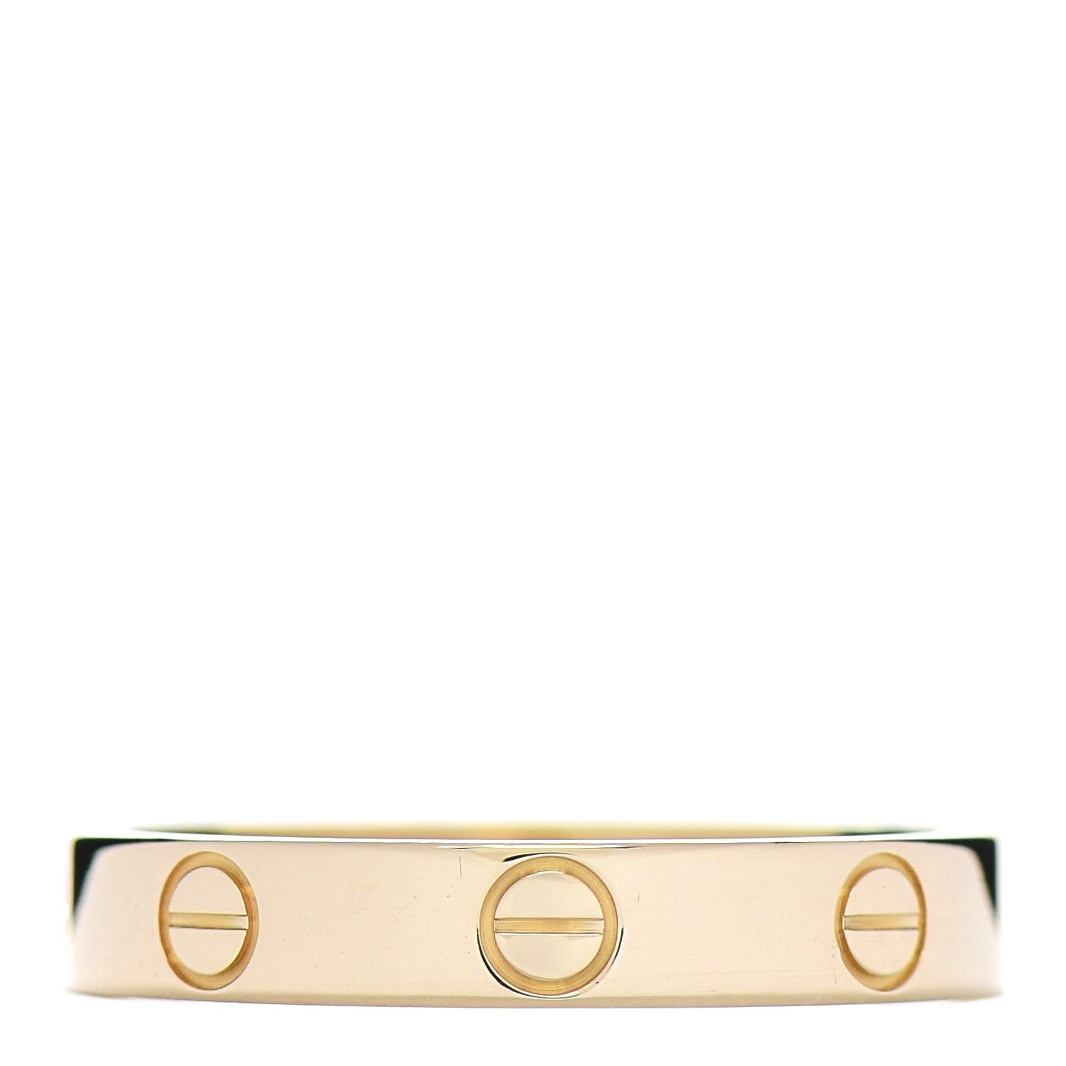 Cartier 18K Yellow Gold 3.5mm LOVE Wedding Band Ring 56 7.5 2 of 3