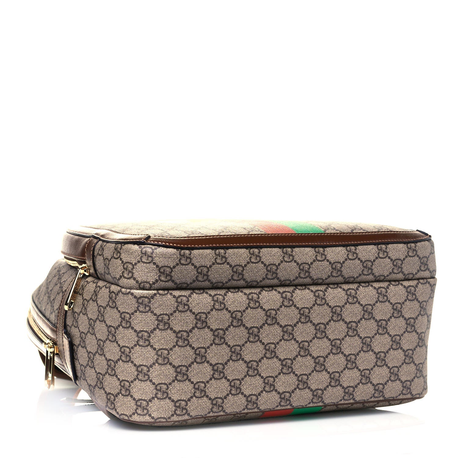 Gucci GG Supreme Monogram Azalea Calfskin Fake/Not Retro Interlocking G Day Backpack Beige Ebony Brown Sugar 4 of 9