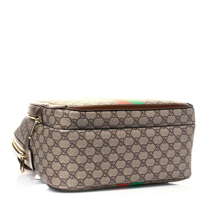 Gucci GG Supreme Monogram Azalea Calfskin Fake/Not Retro Interlocking G Day Backpack Beige Ebony Brown Sugar 4 of 9