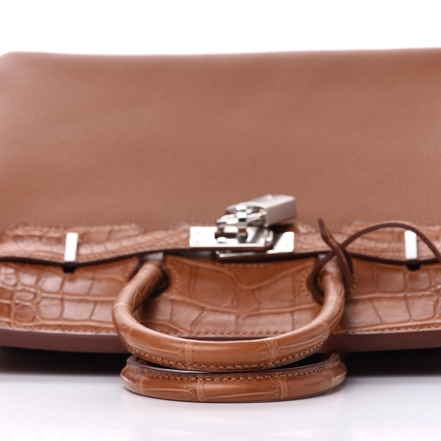 Togo Matte Alligator Birkin Touch 25 Gold