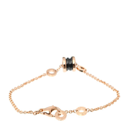 Bulgari 18K Rose Gold Black Ceramic B.Zero1 Bracelet 3 of 6