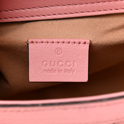 Gucci Wonka Grain Calfskin Mini Diana Tote Bag Wild Rose Fuxia Fluo 6 of 13