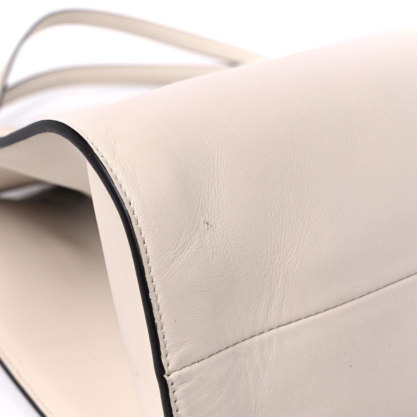 Calfskin Gancini Trifolio Tote Bag Beige