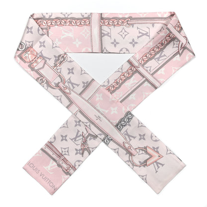 Louis Vuitton Silk Monogram Confidential Bandeau Light Pink 1 of 6