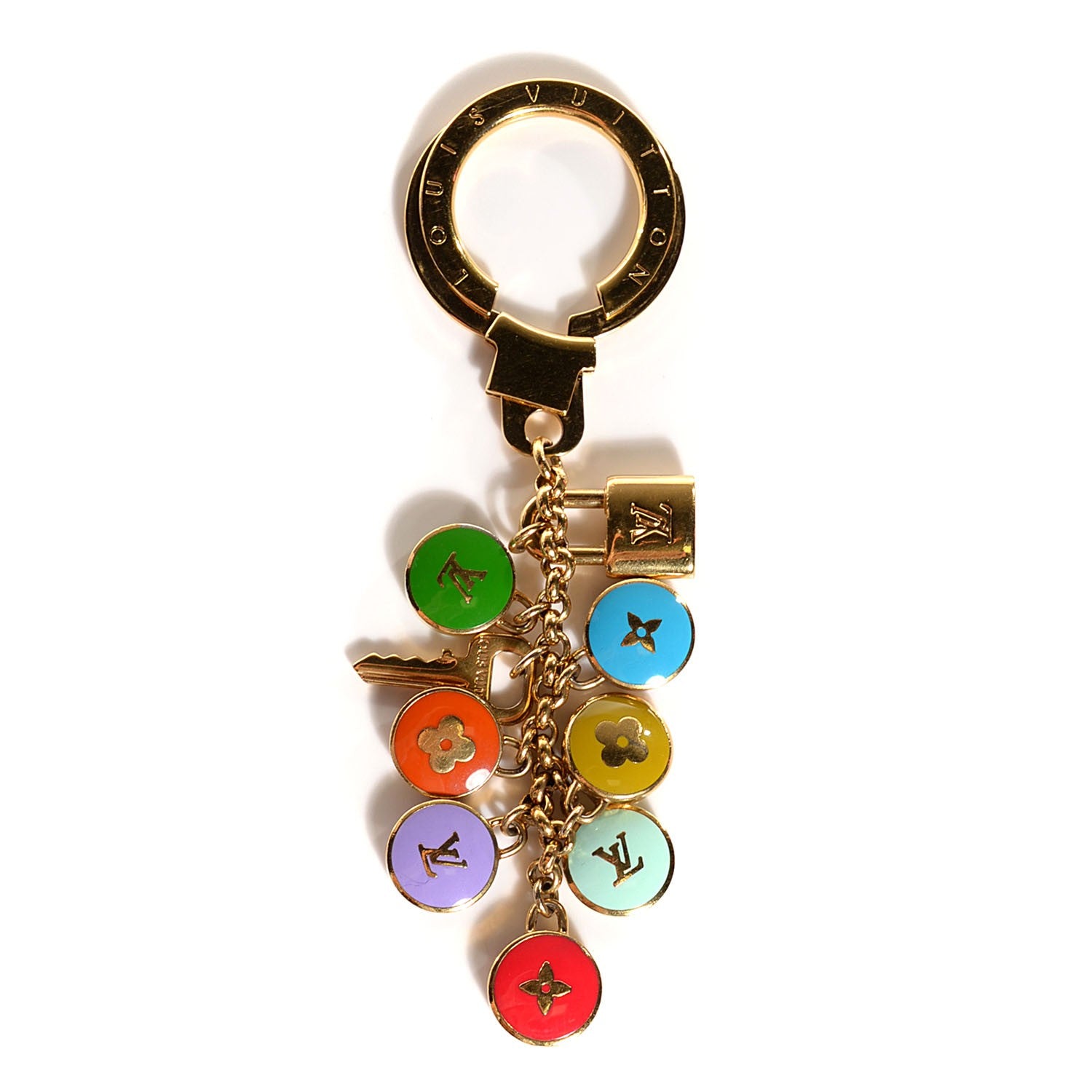 Louis Vuitton Monogram Multicolor Pastilles Key Ring Holder 1 of 4