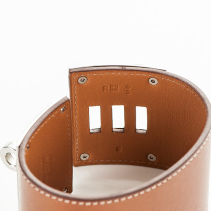 Hermes Natural Barenia Extreme Kelly Bracelet S Fauve 5 of 6