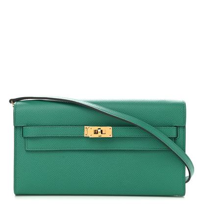 Hermes Epsom Kelly Wallet To Go Vert Jade 1 of 7