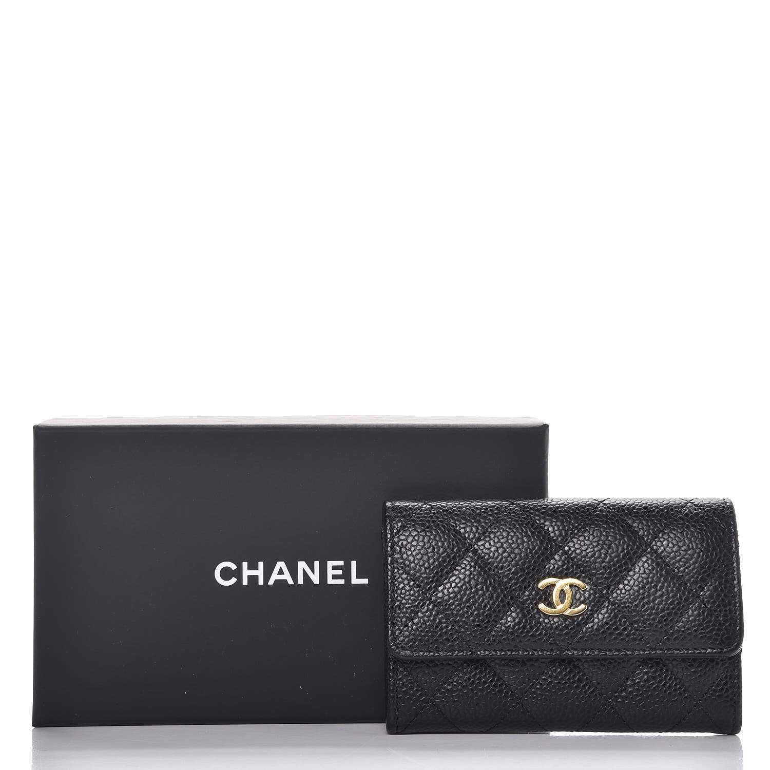 Chanel Caviar Quilted Flap Card Holder Black 9 of 9