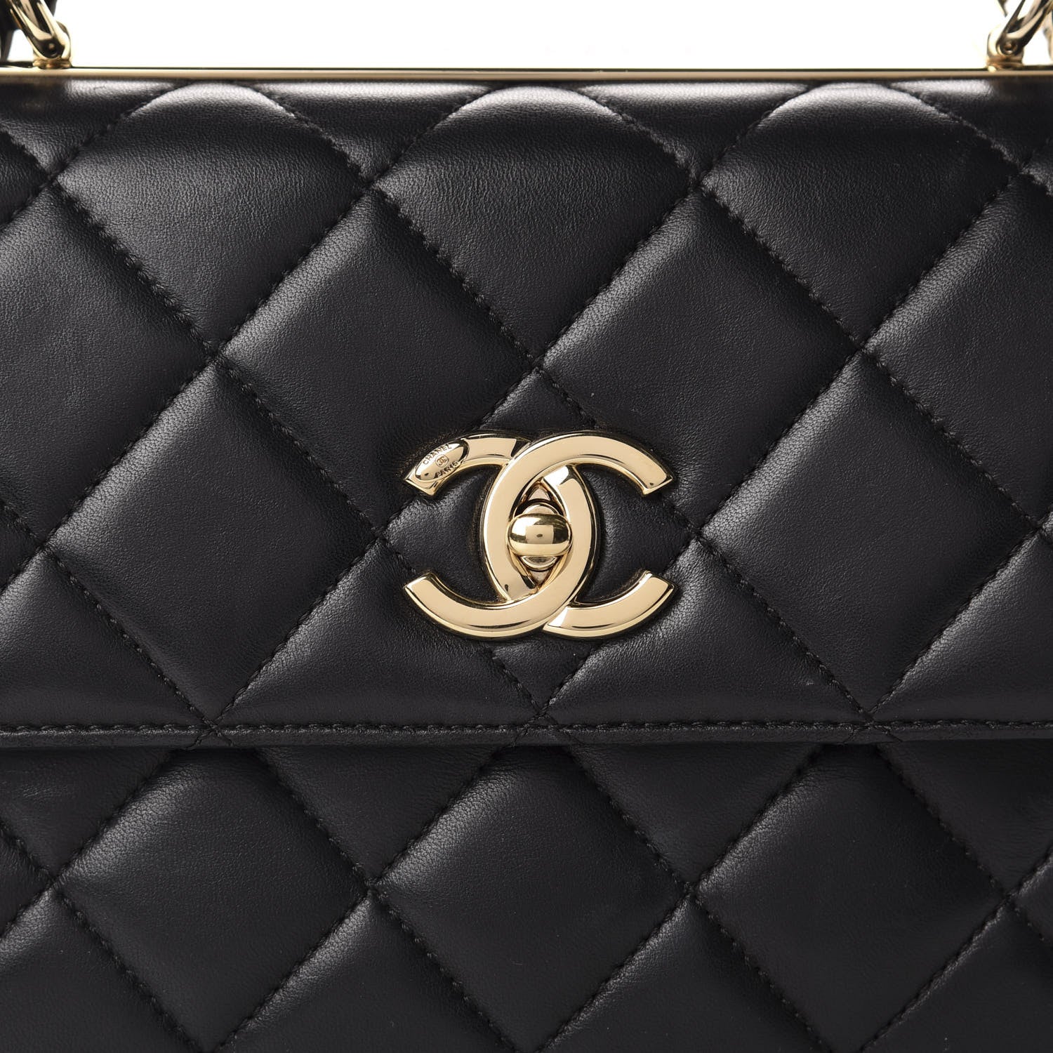 Chanel Lambskin Quilted Small Trendy CC Dual Handle Flap Bag Black 10 of 11