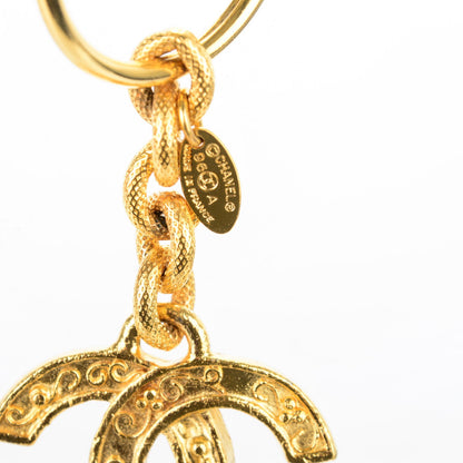 Chanel CC Key Chain Gold 3 of 3