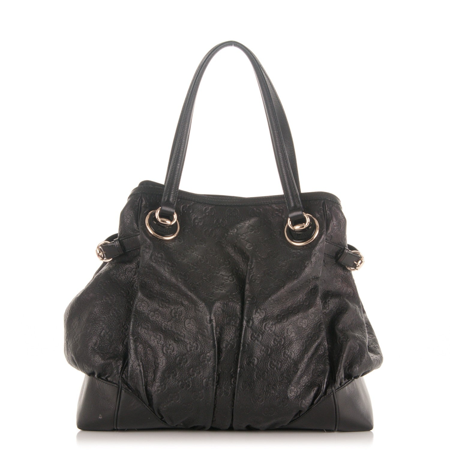 Gucci Guccissima Full Moon Tote Black 1 of 7