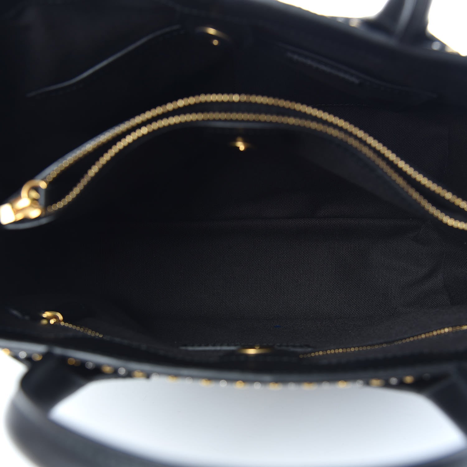 Burberry Smooth Calfskin Riveted Medium Banner Tote Black 8 of 10