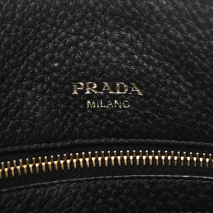 Prada Vitello Daino Boxy Tote Black 6 of 9