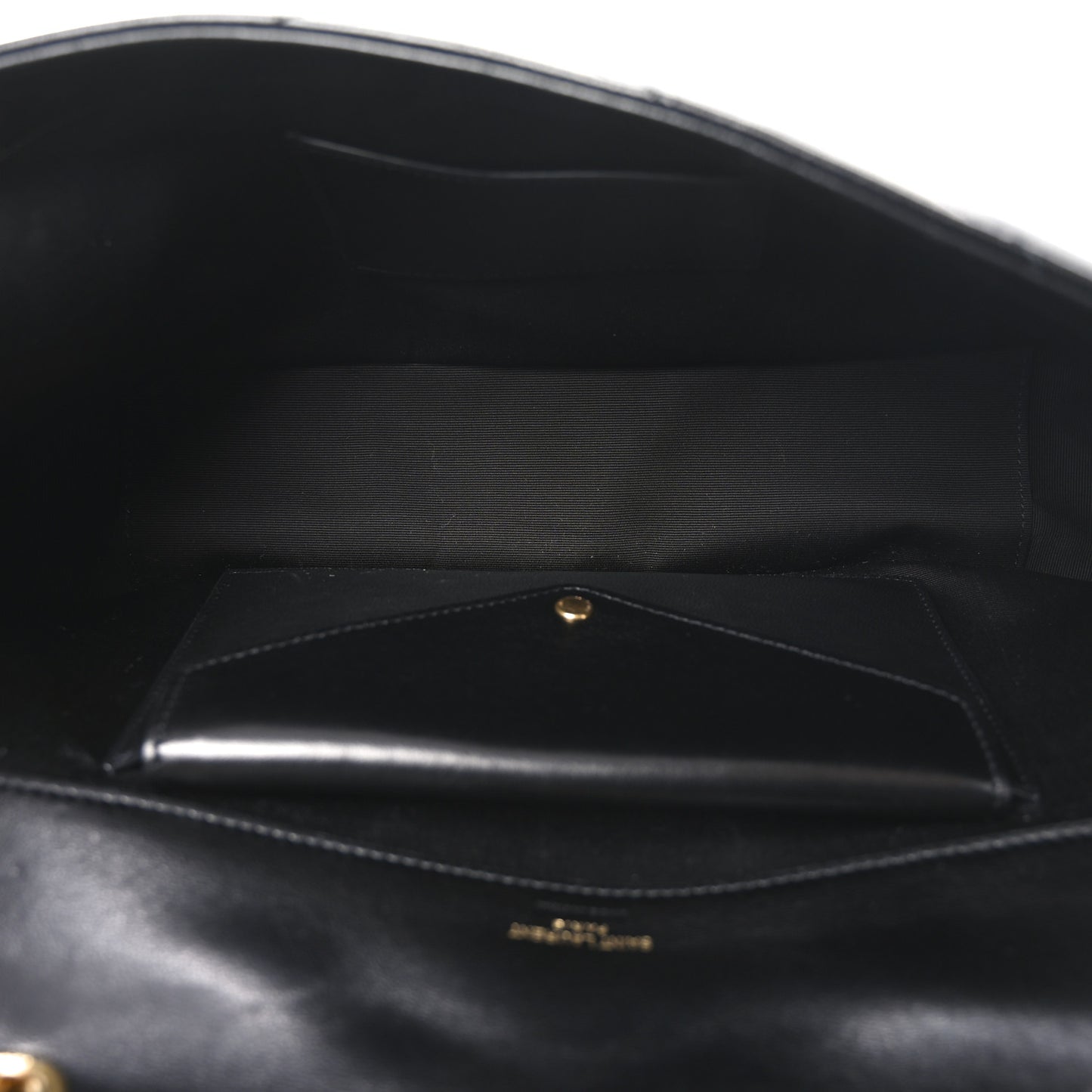 Lambskin Matelasse Chevron Medium Loulou Black