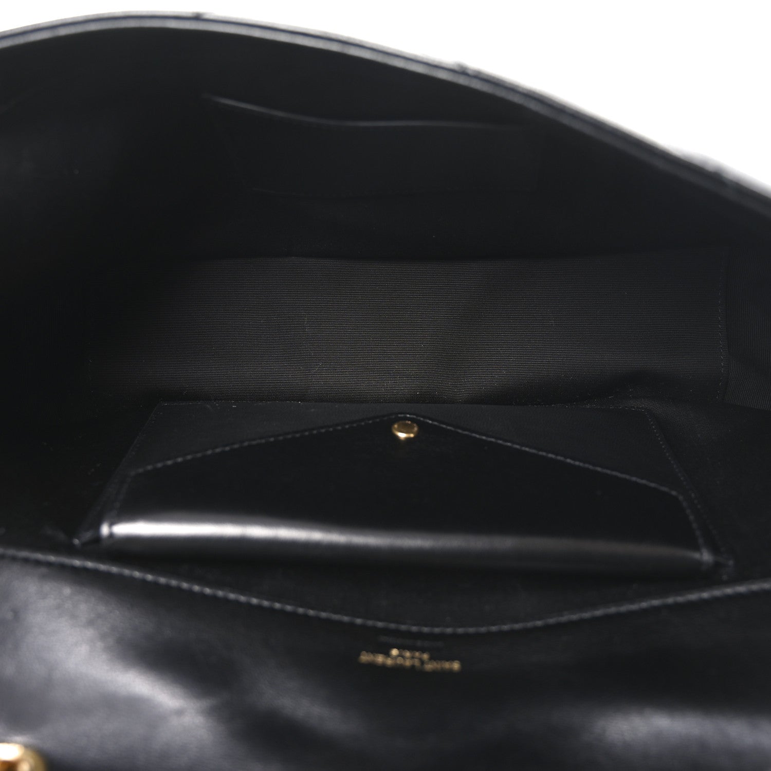 Saint Laurent Lambskin Matelasse Chevron Medium Loulou Black 5 of 9
