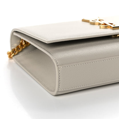 Saint Laurent Grain De Poudre Small Monogram Kate Satchel Crema Soft 9 of 11