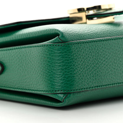 Gucci Dollar Calfskin Interlocking G Crossbody Bag Emerald 9 of 12