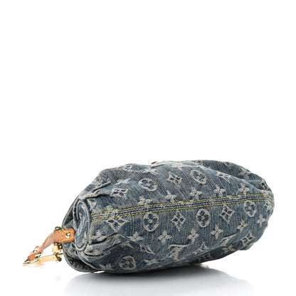 Louis Vuitton Monogram Denim Mini Pleaty Blue 3 of 5