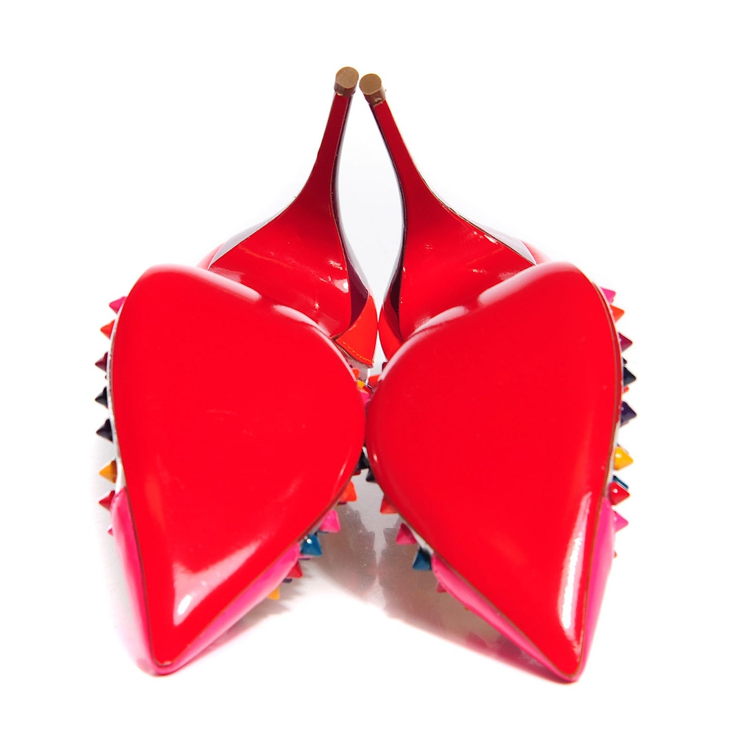 Patent Spiked Pigalle 120 Pumps 36 Multicolor
